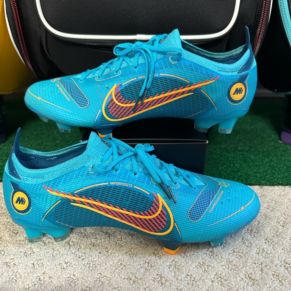 NWOB Nike Mercurial Vapor 14 Elite FG Chlorine Blue Men’s Size 12 DJ2837-485